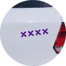 Adesivo de Carro Pontos Machucado Cicatriz - Cor Roxo