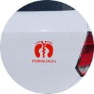 Adesivo de Carro Profissão Podologia - Cor Dourado Adesivo de Carro Profissão Podologia - Cor Dourado