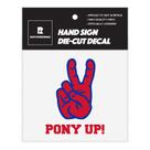 Adesivo de carro Root Sportswear NCAA College Hand Sign SMU