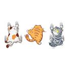 Adesivo de carro Scratch Cat Vinyl Three Cats Scratch Cover