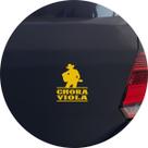 Adesivo de Carro Sertanejo Chora Viola - Cor Roxo