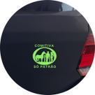 Adesivo de Carro Sertanejo Comitiva Só Patrão - Cor Verde Claro Adesivo de Carro Sertanejo Comitiva Só Patrão - Cor Verde Claro