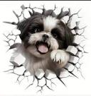 Adesivo de Carro Shih tzu Mod02