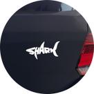 Adesivo de Carro Tubarão Escrita Shark - Cor Laranja