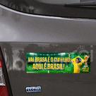 Adesivo de Carro Vai Brasa Copa do Mundo - Lataria, Vidro, Parachoque