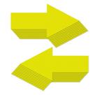 Adesivo de chão EVQ Arrow Yellow 10x5cm, vinil impermeável, 20 unidades