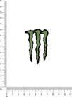 Adesivo de Chapéu Country Monster Grande