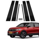 Adesivo de Coluna T-cross Aplique Preto Janela Porta Lateral