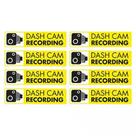 Adesivo de gravação Dash Cam, 8 peças de vinil autoadesivo