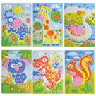 Adesivo de mosaico Art Puzzle CCINEE para crianças - 6 peças Adesivo de mosaico Art Puzzle CCINEE para crianças - 6 peças