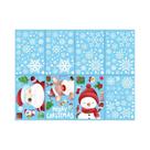 Adesivo De Natal Para Janela Com Tema De Floco De Neve E Papai Noel, Decoração De Vidro Com