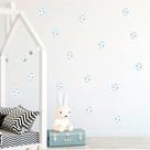 Adesivo de Parede 45 Bolinhas de Futebol 5cm Decoração - Azul