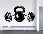 Adesivo de parede academia e musculação