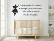 Adesivo de Parede Alice no País das Maravilhas e Frase