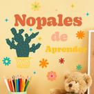 Adesivo de parede Aprender Cactus Nopales Spanish Quote 42x56cm
