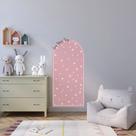 Adesivo de Parede Arco Romano Boho Flores Várias Cores Autocolante Destacável
