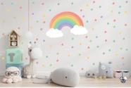 Adesivo De Parede Arcoiris Aquarela Nuvens e Estrelas Adesivo De Parede Arcoiris Aquarela Nuvens e Estrelas
