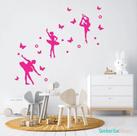 Adesivo De Parede Bailarinas Borboletas
