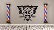 Adesivo de parede barbearia, cabeleireiro