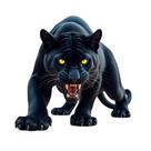 Adesivo de parede Black Panther Fierce Animal PVC autoadesivo