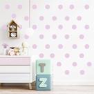Adesivo de Parede Bolinha 4cm 150 Und Lilás Decoração