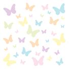 Adesivo de Parede Borboletas Aquarela 25un Cobre 1,5m²
