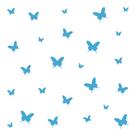 Adesivo de Parede Borboletas Azul Fosco 25un cobrem 1,5m²