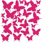 Adesivo de Parede Borboletas Rosa para Quarto Infantil