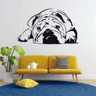 Adesivo de Parede Cachorro Cão Bulldog Inglês Dog Pet Shop