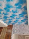 Adesivo de parede céu azul