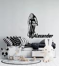 Adesivo de parede ciclismo, bicicleta