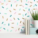 Adesivo de Parede Confetes - Confeitos Granulados 3 cores