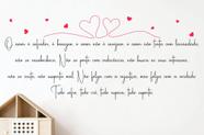 Adesivo de Parede Coríntios 13 o Amor Tudo Suporta