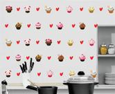 Adesivo De Parede Cupcakes Miniaturas - Cozinha