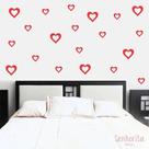 Adesivo De Parede De Casal Corações Amor - Senhorita Decor