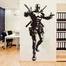 Adesivo de parede Deadpool Creative 45x50cm para casa