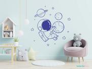 adesivo de parede decoração astronauta planeta terra adesivo de parede decoração astronauta planeta terra