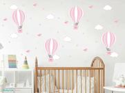 Adesivo De Parede Decoração Infantil Balões Elefantinhos
