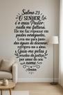 Adesivo de Parede Decoração oração Salmo 23 inspiração para Seu Lar