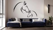 Adesivo de parede decorativo cavalos Adesivo de parede decorativo cavalos