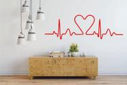 Adesivo de Parede Decorativo Coração Batimento Cardiaco