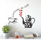 Adesivo De Parede Decorativo Decal Cantinho Do Café Com Bule Adesivo De Parede Decorativo Decal Cantinho Do Café Com Bule