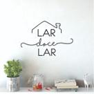 Adesivo De Parede Decorativo Decal Lar Doce Lar Com Casa