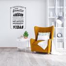Adesivo De Parede Decorativo Frase Aqui Reunimos 58x85