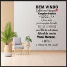 Adesivo De Parede Decorativo Frase Bem Vindo a Vida Tem a Lhe Oferecer.