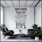 Adesivo De Parede Decorativo Frase Bem Vindo FISIOTERAPIA