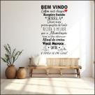 Adesivo De Parede Decorativo Frase Bem Vindo MASSOTERAPIA