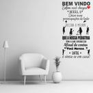 Adesivo De Parede Decorativo Frase Bem Vindo PEDIATRIA