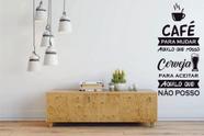 Adesivo de Parede Decorativo Frase Café Para Mudar C2027