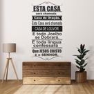 Adesivo De Parede Decorativo Frase Casa de Oração
